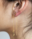 Moon Threader Earrings