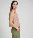 Neko Tank - Brown Gingham