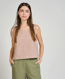 Neko Tank - Brown Gingham