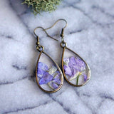 February Birth Flower Earrings