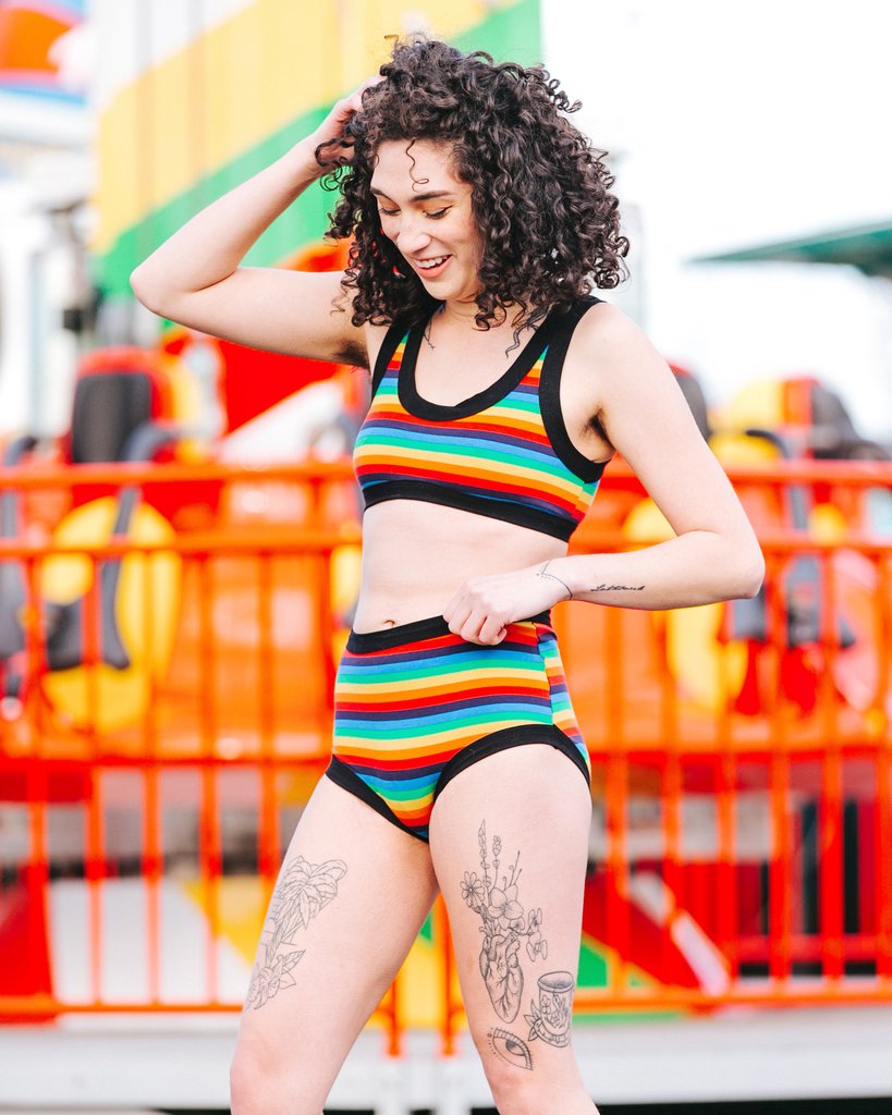 Rainbow Stripe Thunderpants Bralette – Spoils of Wear
