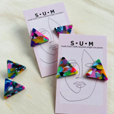 Single Use Multiverse Tri-Stud Earrings