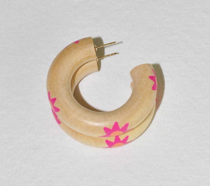 B+L Small Chunk Hoop Earrings