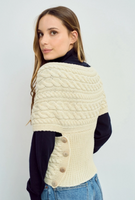 Corrib Crossover Aran Wrap Sweater