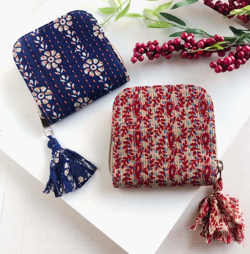 Kantha Zip-Around Case