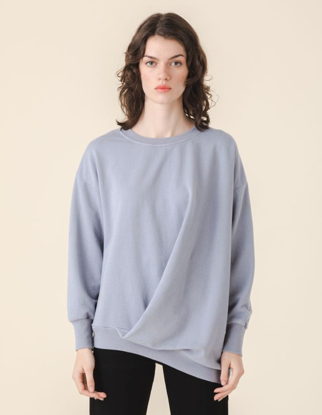 Draped Sweatshirt