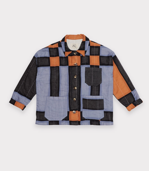 Quilted Plaid Chore Jacket