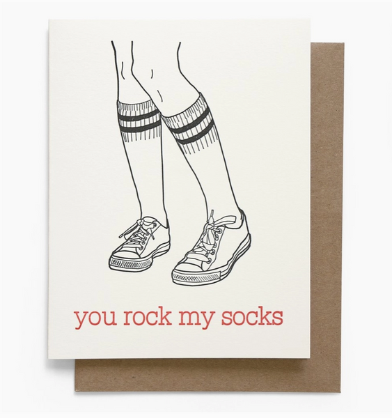 You Rock My Socks Greeting Card