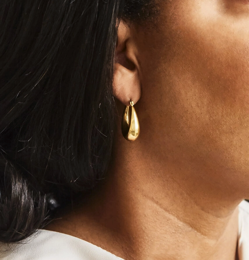 Oval Hoop Earrings