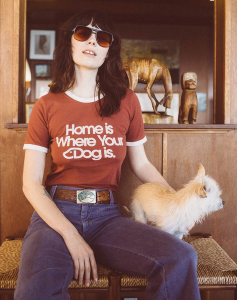 Home Is Where Your Dog Is Ringer Tee