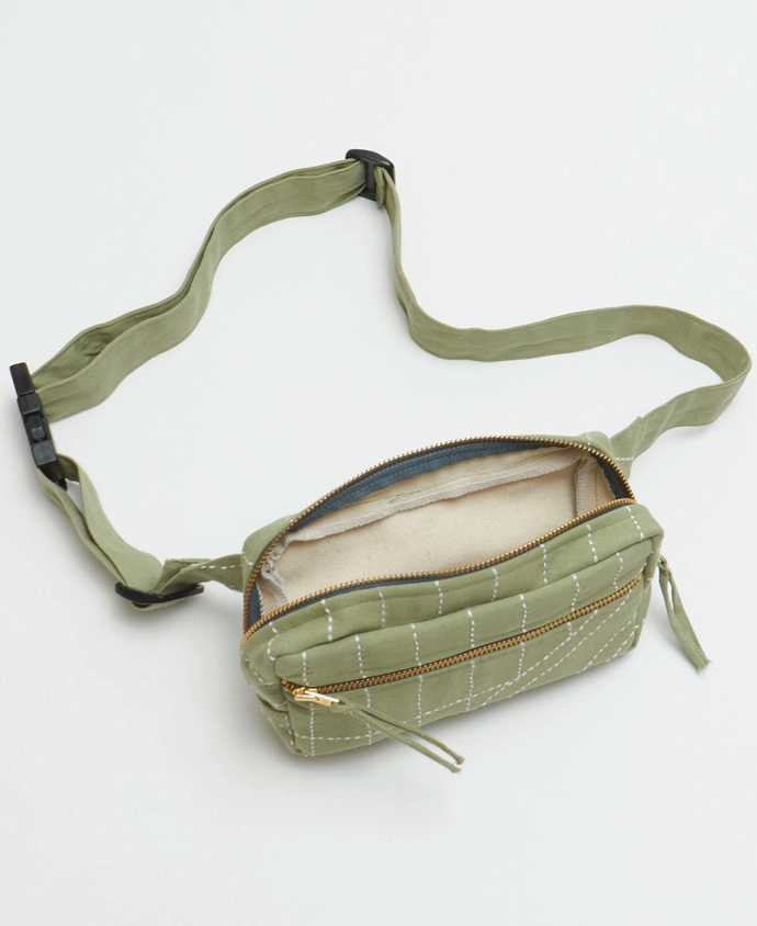 Kantha Crossbody Belt Bag