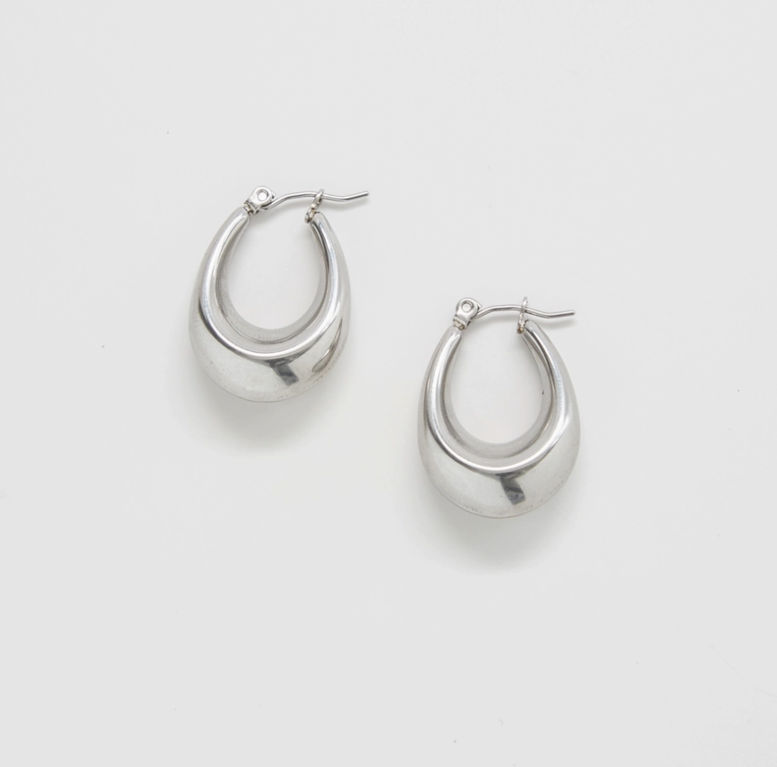 Oval Hoop Earrings