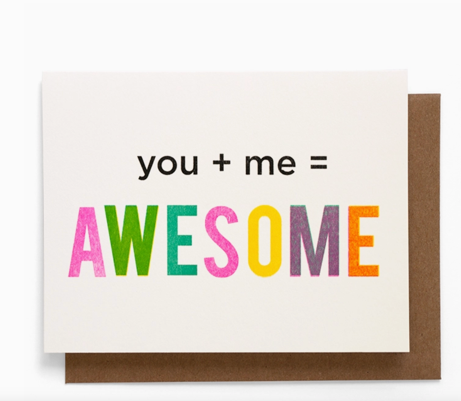 You + Me Note Card