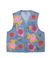 Floral Denim Falcon Vest