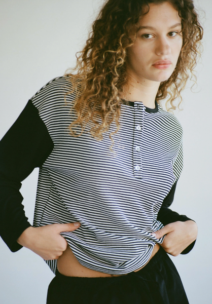 Striped Organic Henley