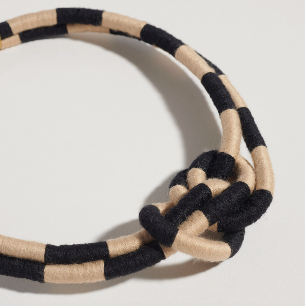 Checkered Double Dragon Necklace