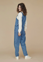 Denim Button Front Jumpsuit