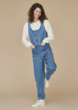 Denim Button Front Jumpsuit