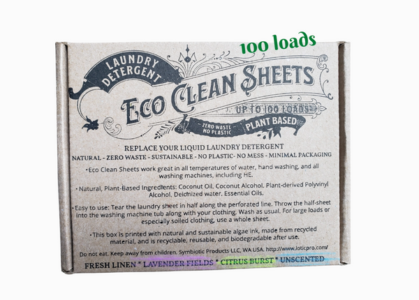 Eco Concentrated Laundry Detergent Sheets -100 Loads