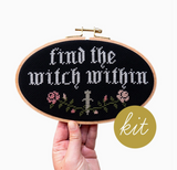 Find the Witch Within Cross Stitch Kit