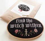 Find the Witch Within Cross Stitch Kit