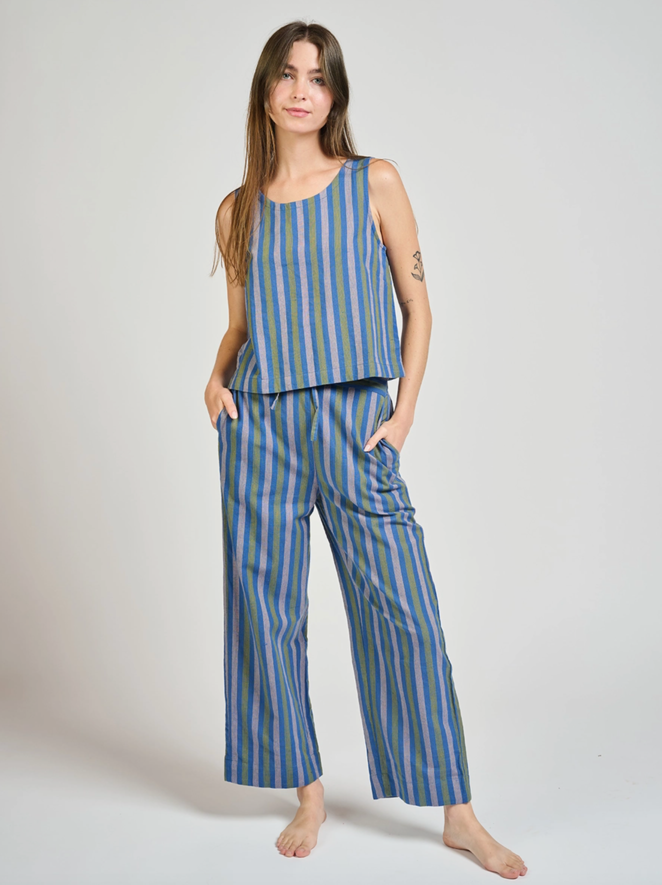 Emmy Stripe Drawstring Pant