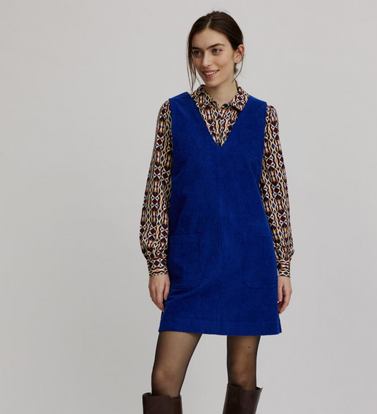 Ink Corduroy Dress
