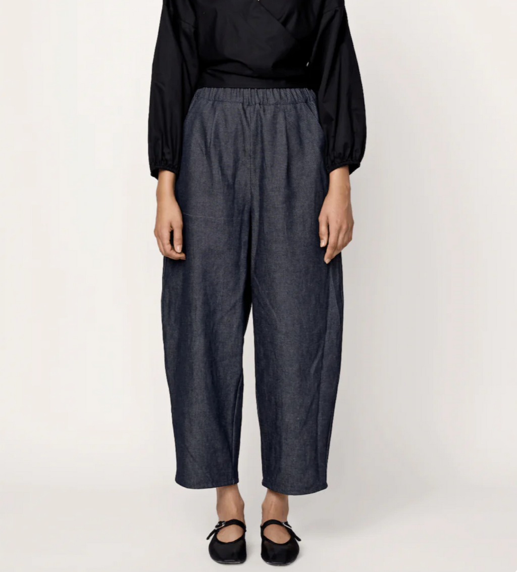Laude Barrel Leg Denim - Dark