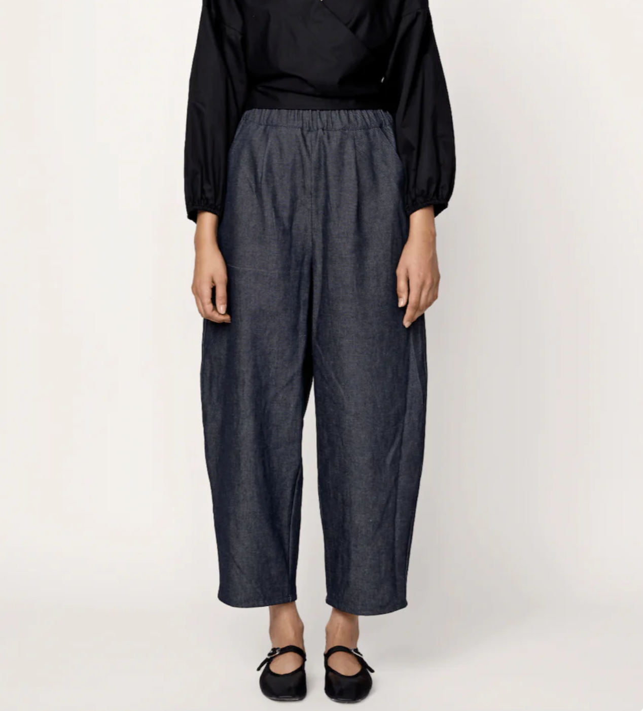Laude Barrel Leg Denim - Dark