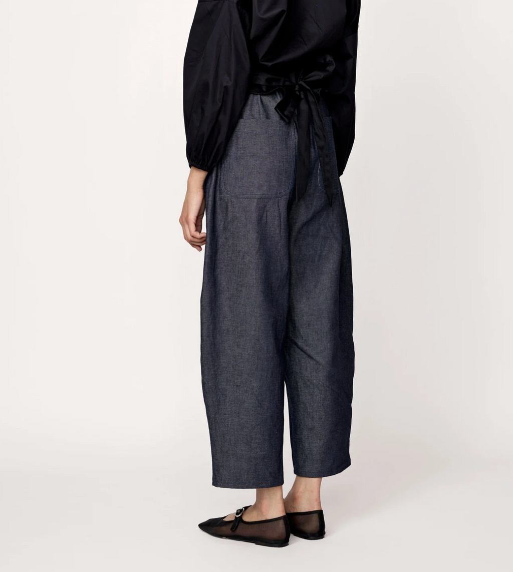 Laude Barrel Leg Denim - Dark