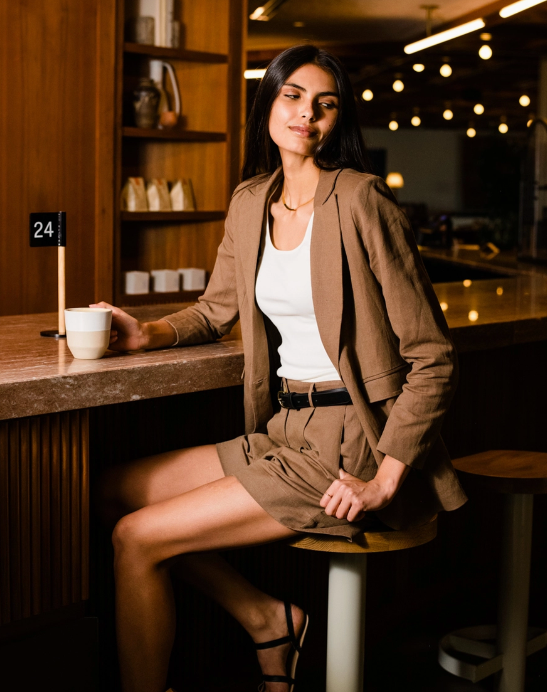 Heather Linen Blazer