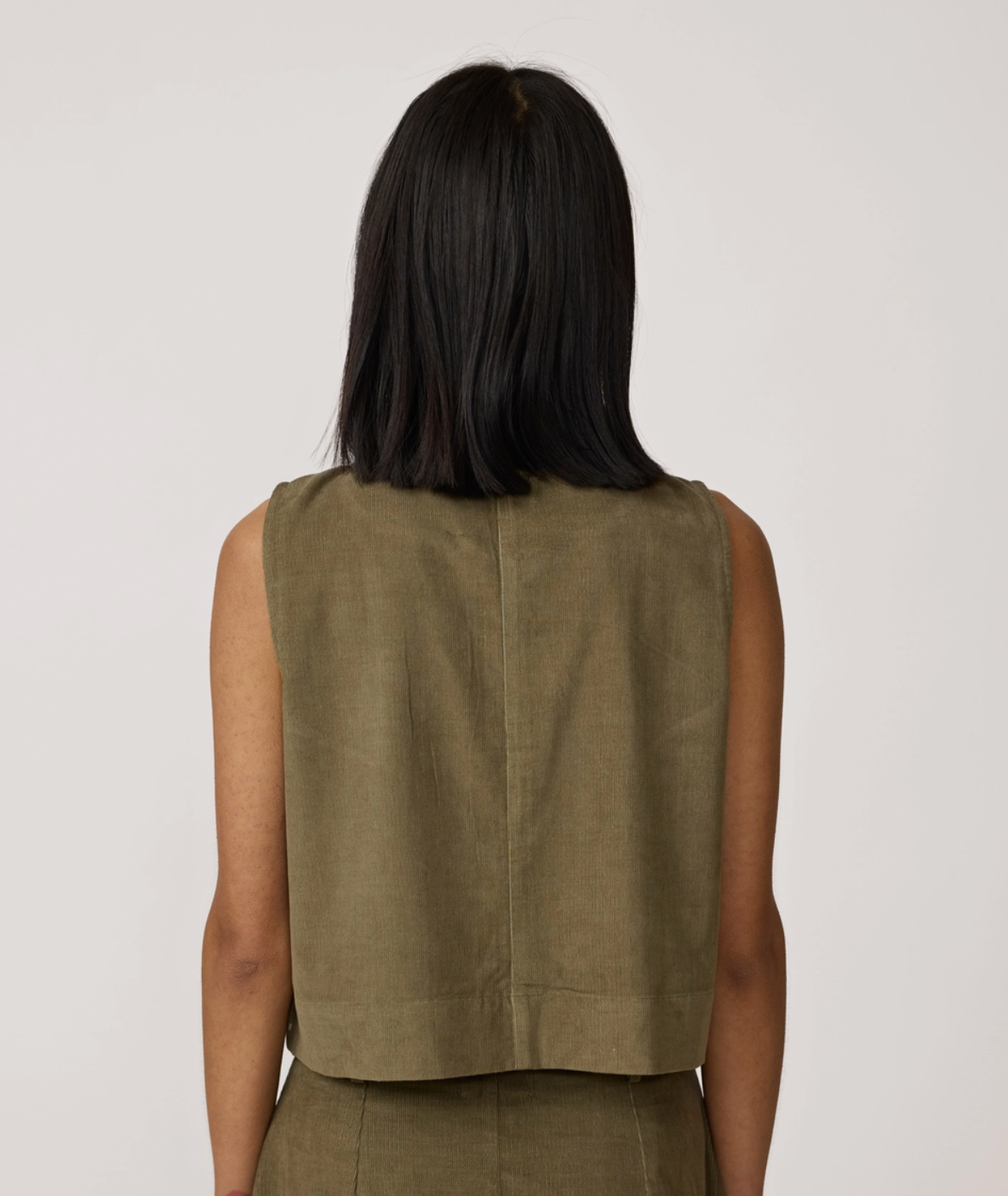 Cropped Button Vest