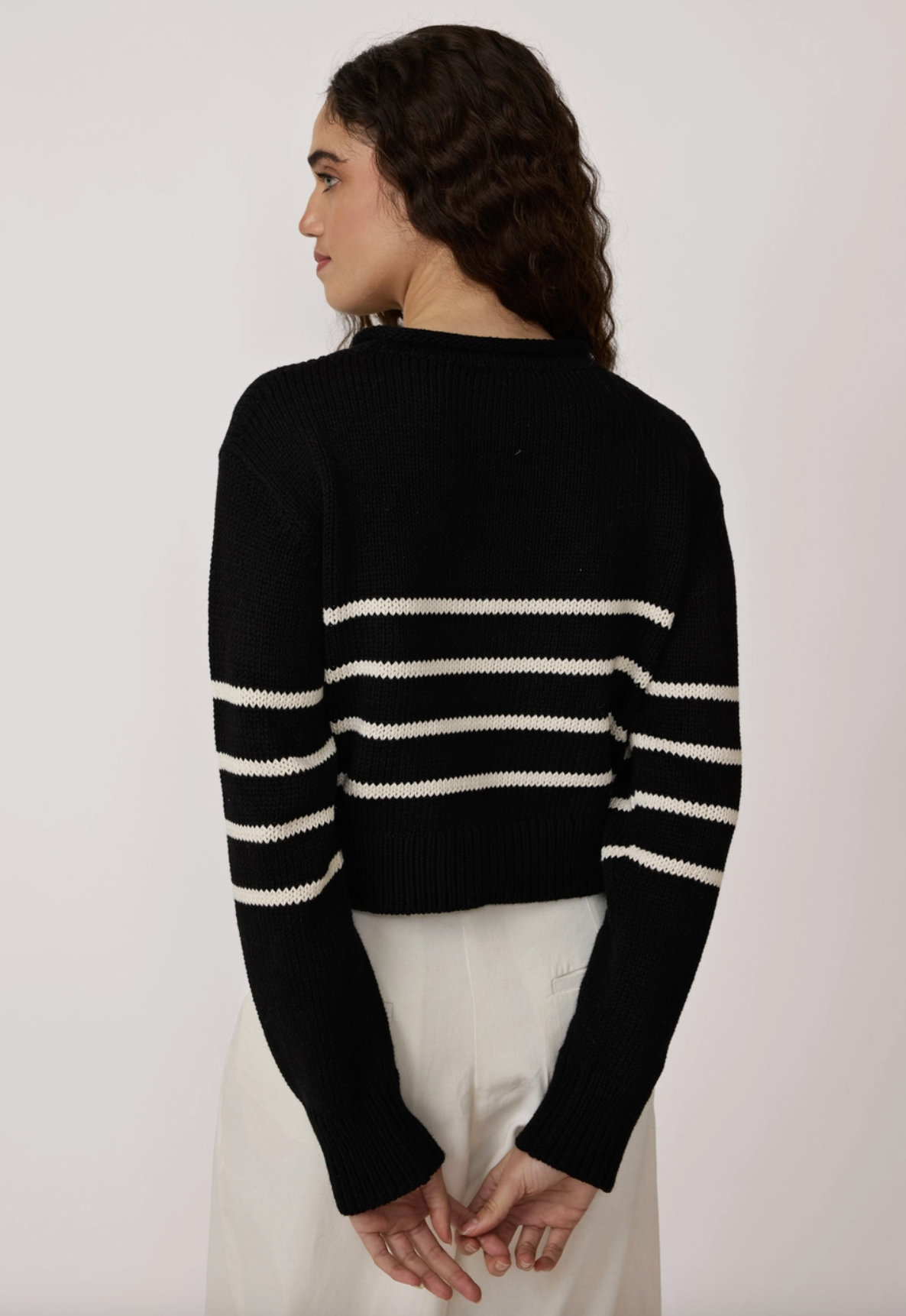 Cropped Field Sweater