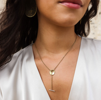 Oyster Lariat Necklace