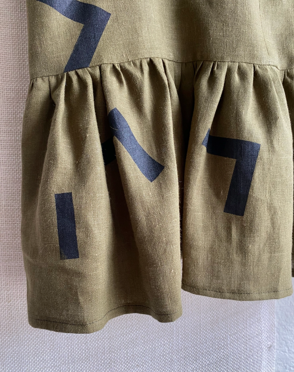 Olive Linen Top