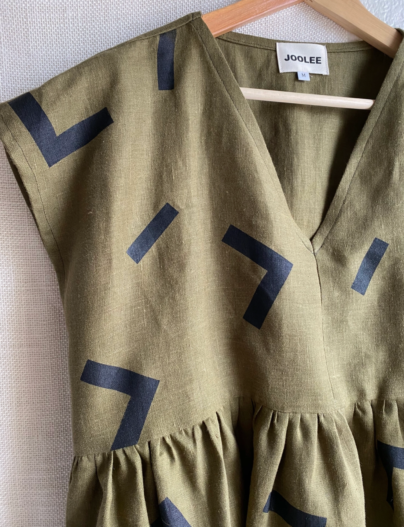 Olive Linen Top