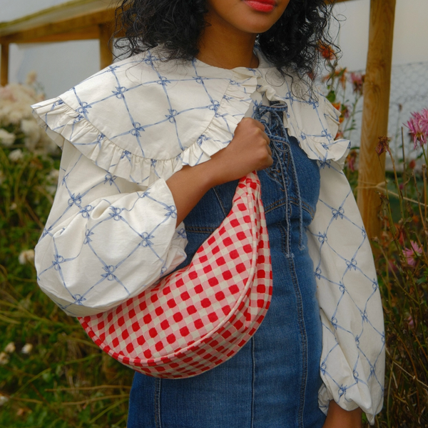 Check Moon Sling Bag