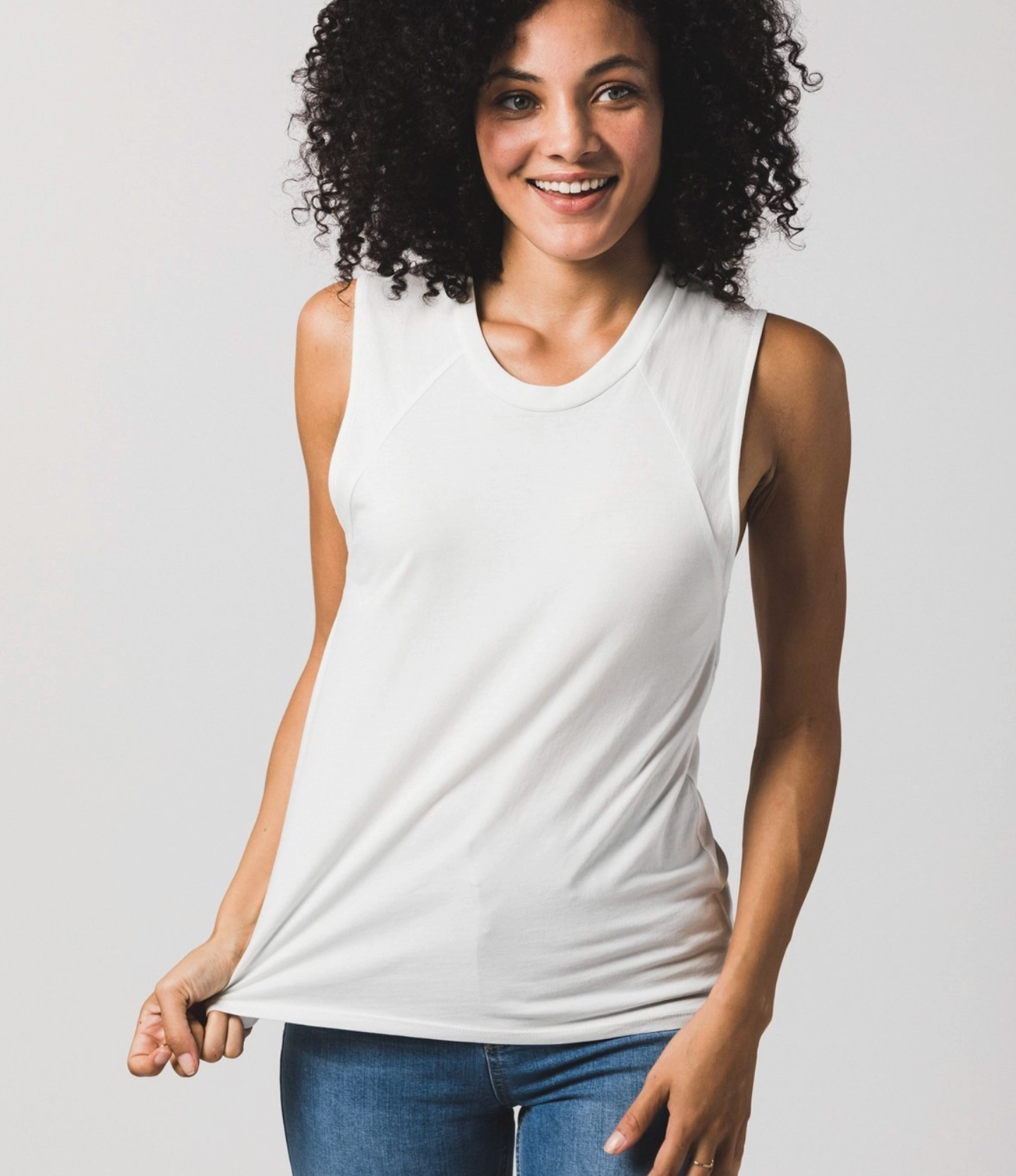 Muscle Tank - White