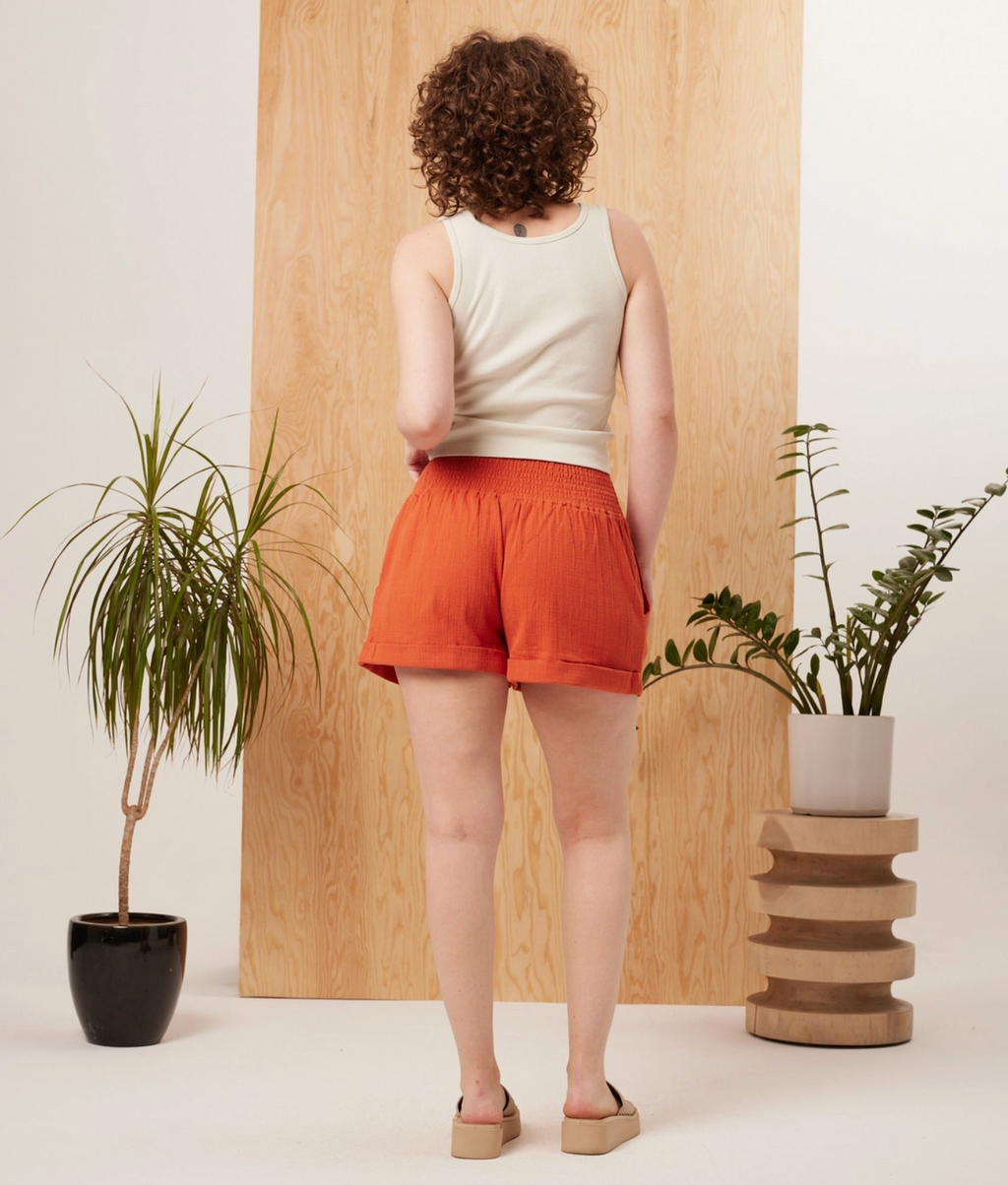 Geo Shorts - Chili