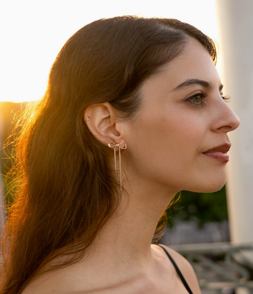 Disco Bow Studs