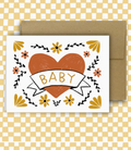 Baby ~ Classic Heart Card