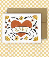Baby ~ Classic Heart Card