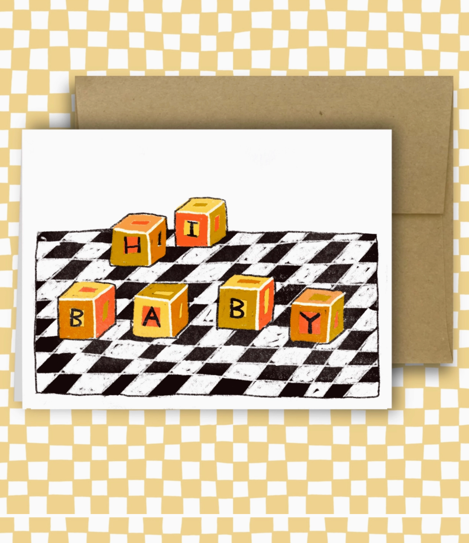 Hi Baby Greeting Card