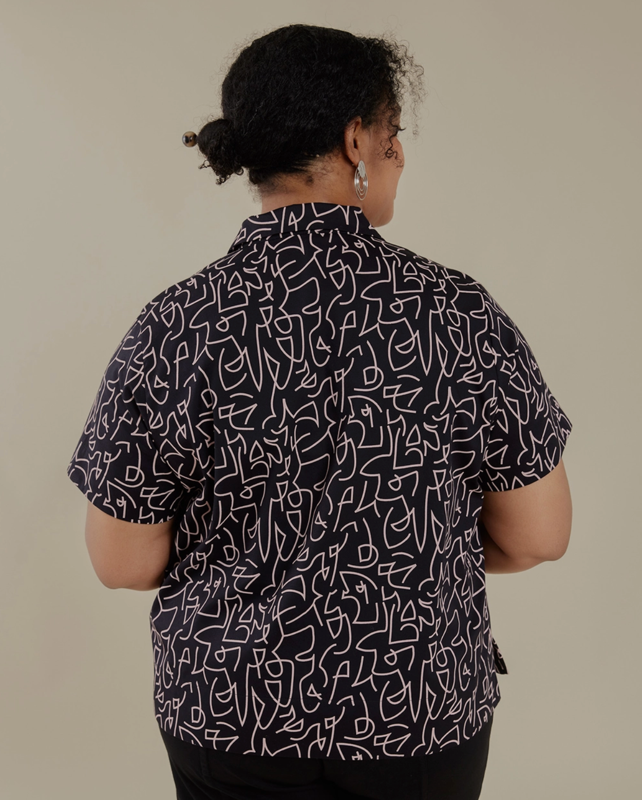 Black Lines Camp Shirt