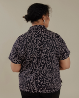 Black Lines Camp Shirt