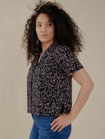 Black Lines Camp Shirt