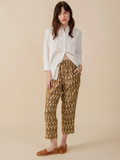 Mae Oversized Shirt - White Waves