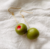 Olive You Dangles | Polymer Clay Earrings
