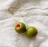 Olive You Dangles | Polymer Clay Earrings