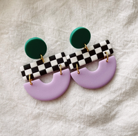 Stevie | Geometric Polymer Clay Earrings